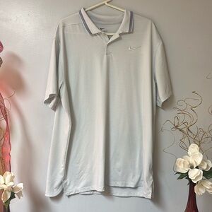 Men’s Nike XL white and blue golf polo